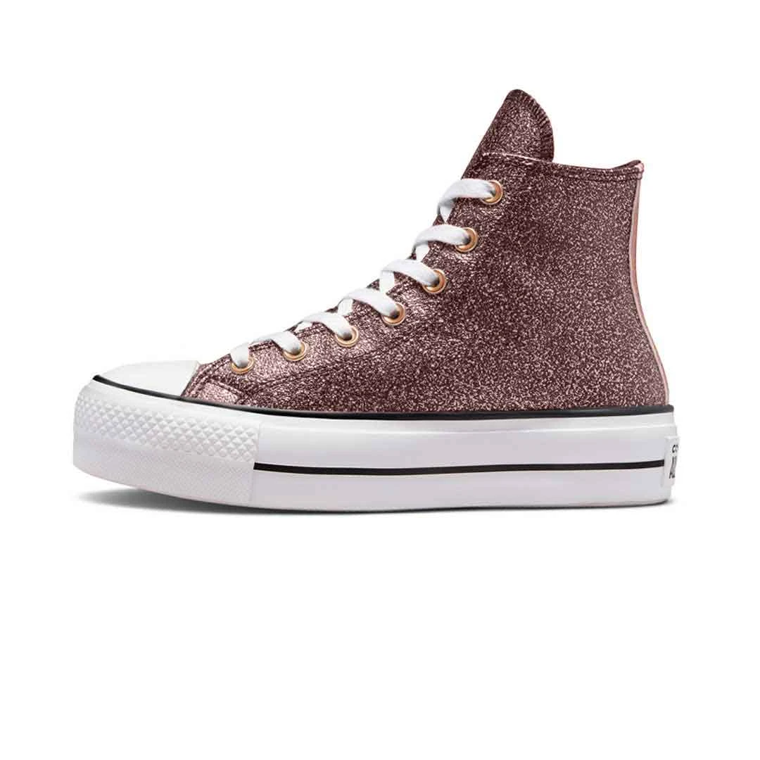 Converse - Women's Chuck Taylor All Star Lift Platform Metallic Glitter High Top Shoes (A03240C) 2 Converse - Women's Chuck Taylor All Star Lift Platform Metallic Glitter High Top Shoes (A03240C) - Image 2