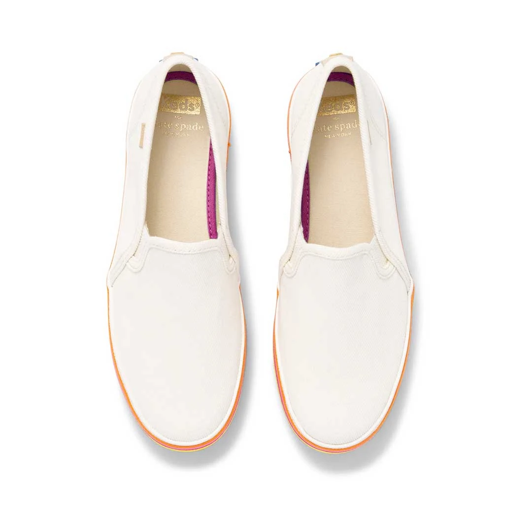 Keds - Women's Keds X Kate Spade New York Double Decker Twill Shoes (WF66111) 4 Keds - Women's Keds X Kate Spade New York Double Decker Twill Shoes (WF66111) - Image 4