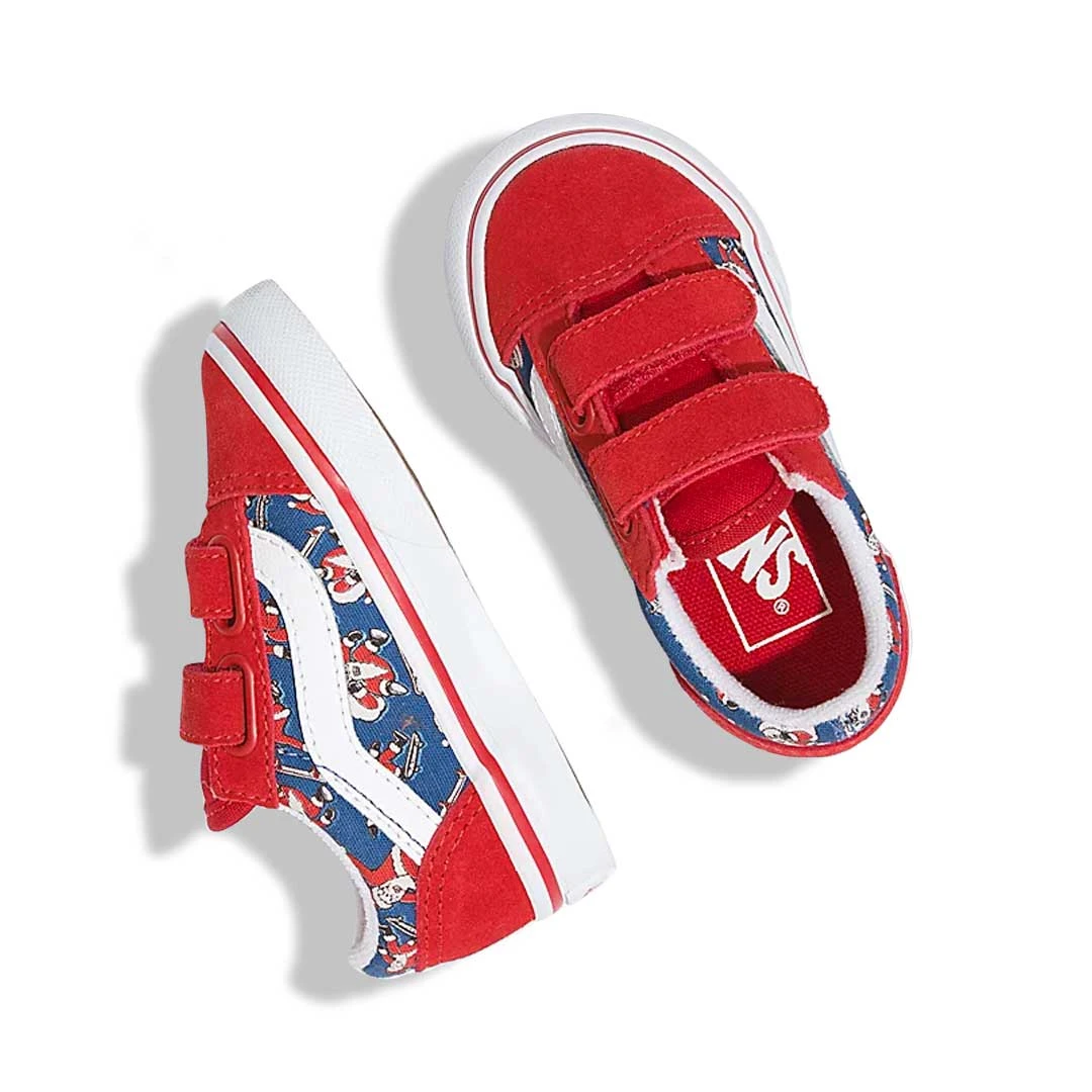 Vans - Kids' (Infant) Santa Shreds Old Skool V Shoes (0D3Y8BI) 3 Vans - Kids' (Infant) Santa Shreds Old Skool V Shoes (0D3Y8BI) - Image 3