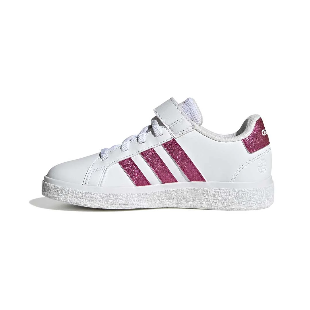 Adidas - Kids' (Preschool) Grand Court Elastic Lace Shoes (GX7159) 2 Adidas - Kids' (Preschool) Grand Court Elastic Lace Shoes (GX7159) - Image 2