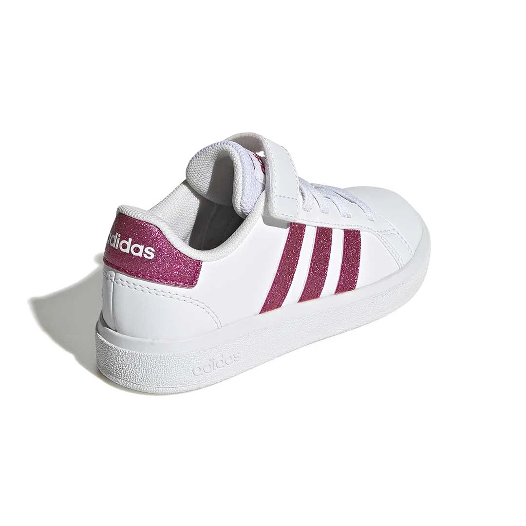 Adidas - Kids' (Preschool) Grand Court Elastic Lace Shoes (GX7159) 3 Adidas - Kids' (Preschool) Grand Court Elastic Lace Shoes (GX7159) - Image 3